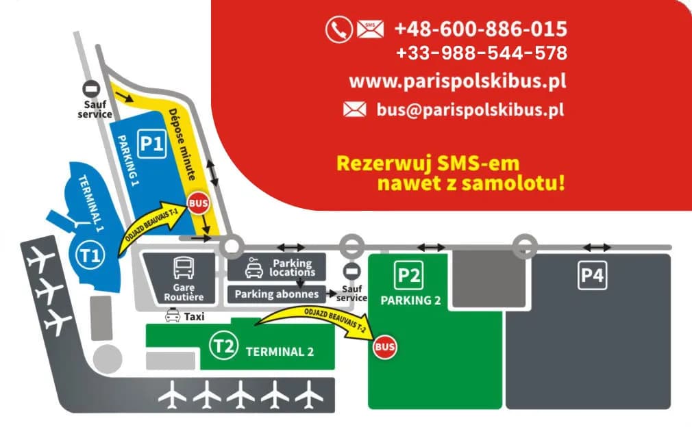 Gdzie się zatrzymuje autobus z lotniska Beauvais? Sprawdź, by nie zgubić się w Paryżu